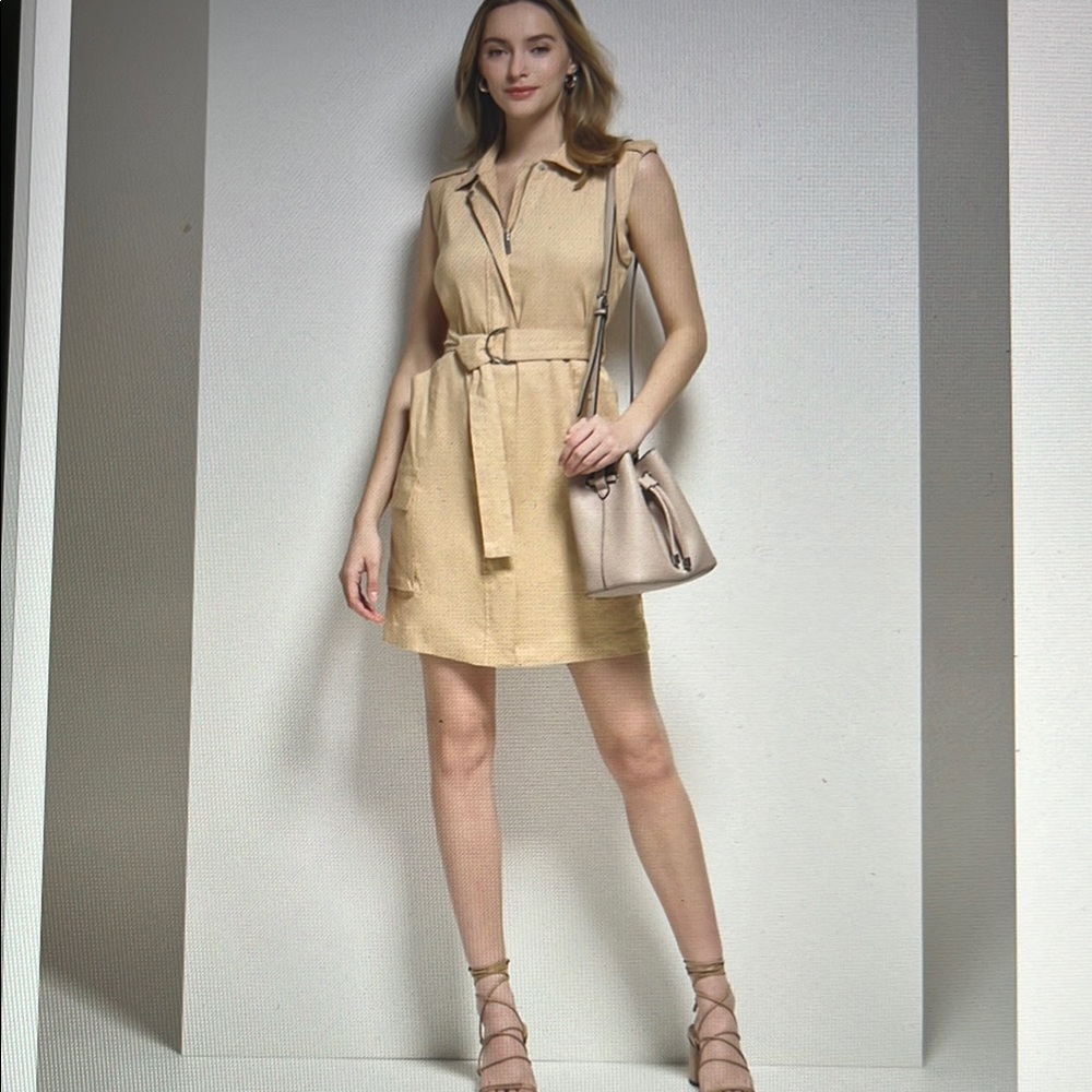 Calvin Klein Polo Collar Dress in M (hidden zipper)